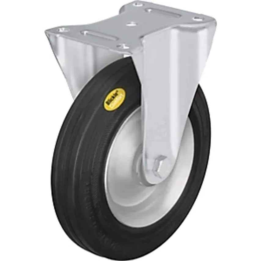 BLICKLE Two Component Solid Rubber Tyre, Wheel  X Width 140 X 37.5mm, Fixed Cast