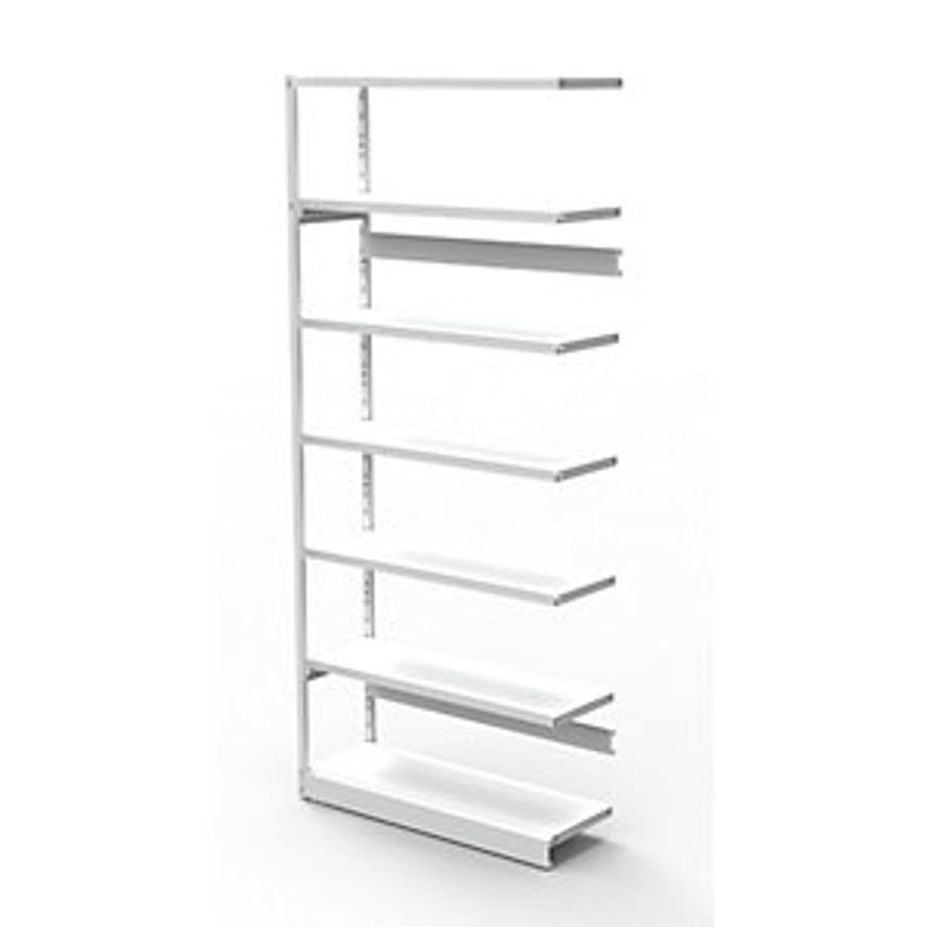 KERKMANN Boltless Office Shelving Unit - Without Rear Wall - Height 2250mm, Exte