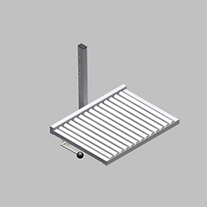 PRONOMIC AB Roller Platform, Sideways, With Steel Roller Blocking Mechanism, LxW