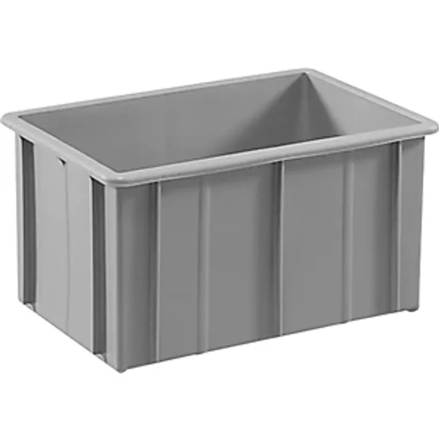 MAUSER Stacking Container Polyethylene, With Reinforcement Ribs, Capacity 37 L,