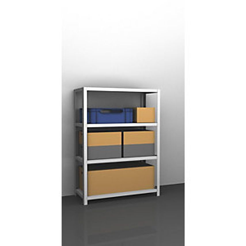 EUROKRAFTpro Bolt-together Storage Shelving - RAL 7035 - Height 1500mm, Width 13