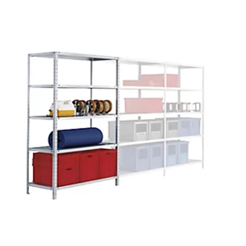 EUROKRAFTpro Bolt-together Storage Shelving - Zinc Plated - Height 1500mm, Width