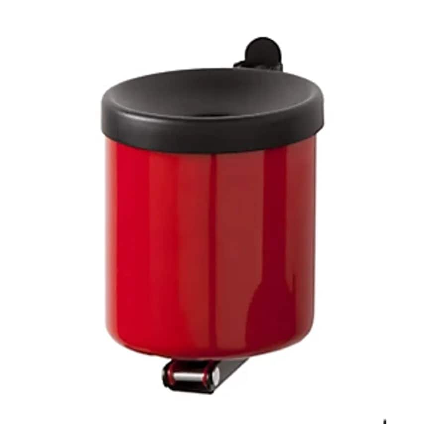 SIMON, EVERS & CO. GMBH Safety Wall Ashtray, Height 100mm, Sheet Steel, Red