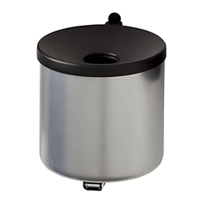 SIMON, EVERS & CO. GMBH Safety Wall Ashtray, Height 145mm, Sheet Steel, Silver