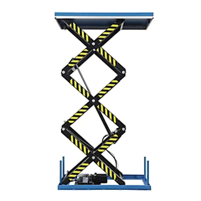 GESUTRA Triple Scissor Lift Table, Platform LxW 1700 X 1000mm, Max. Load 1000 Kg