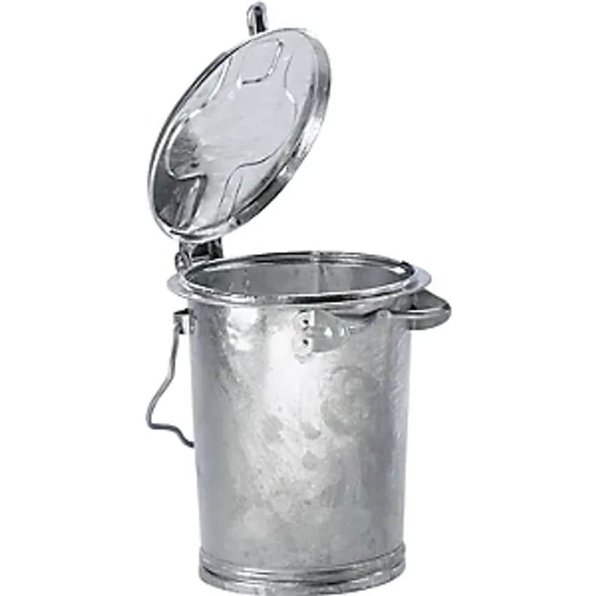RENNER Waste Bin System, Sheet Steel, Capacity 35 L, Hx450 X 330mm, Hot Dip Galv