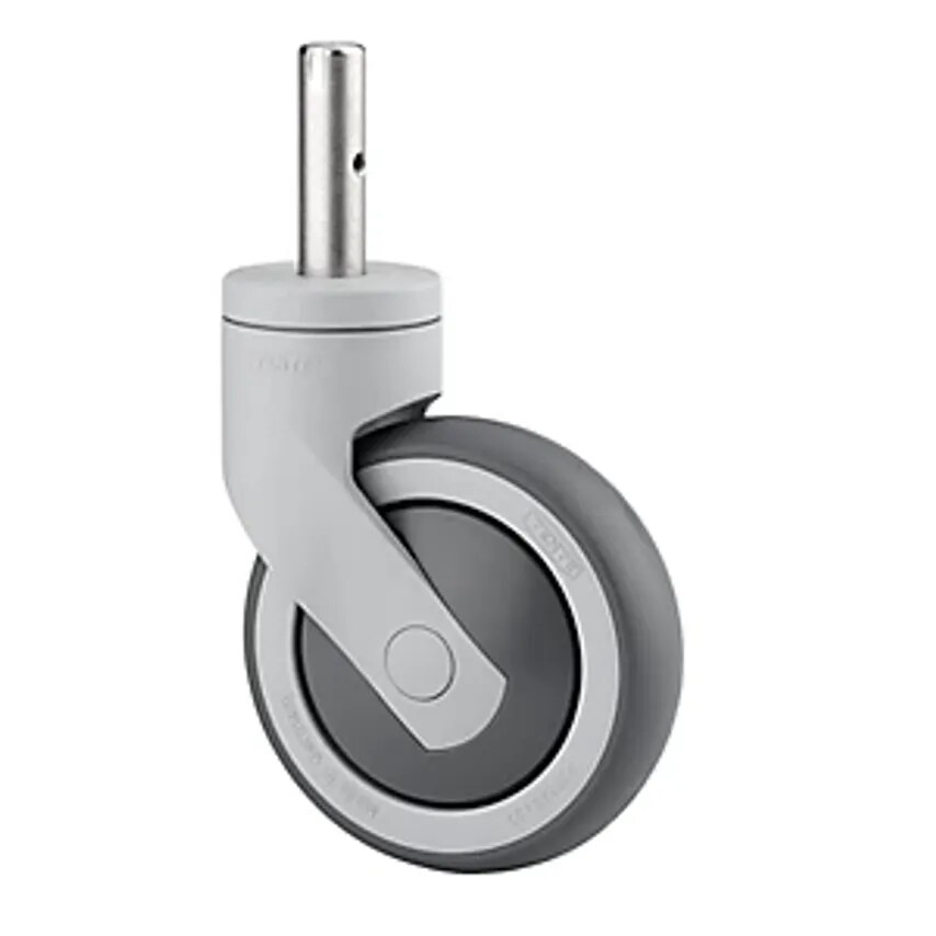 TENTE Plastic Castor With Pins, Wheel  X Width 125 X 32mm, Swivel Castor