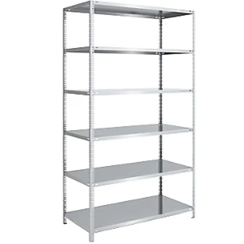 EUROKRAFTpro Bolt-together Storage Shelving - Zinc Plated - Height 2500mm, Width