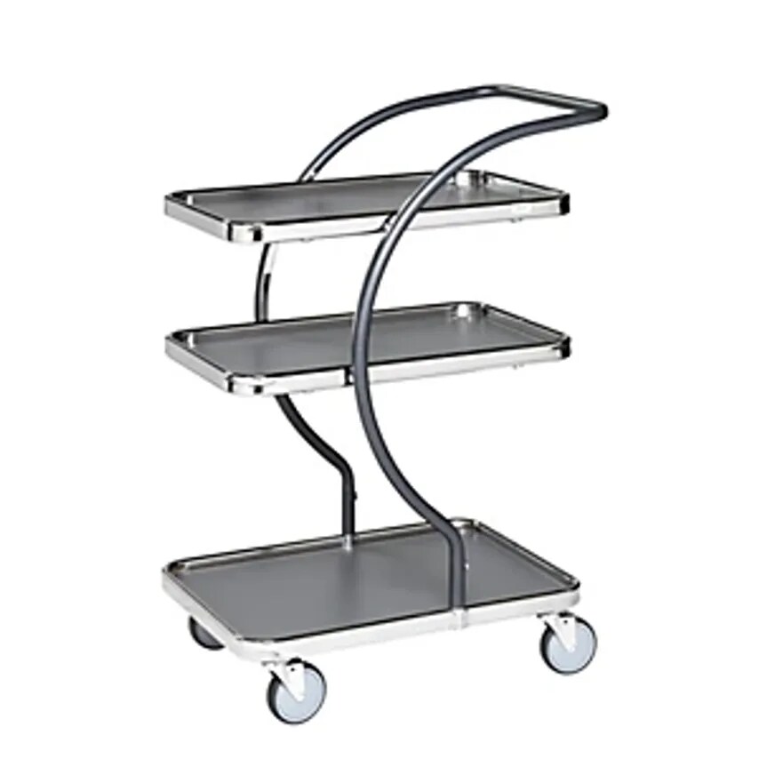 KONGA C-LINE Shopping And Table Trolley, With 3 Shelves, Shelf Heights 160, 580,