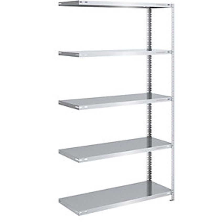 EUROKRAFTpro Bolt-together Storage Shelving - Zinc Plated - Height 2000mm, Width