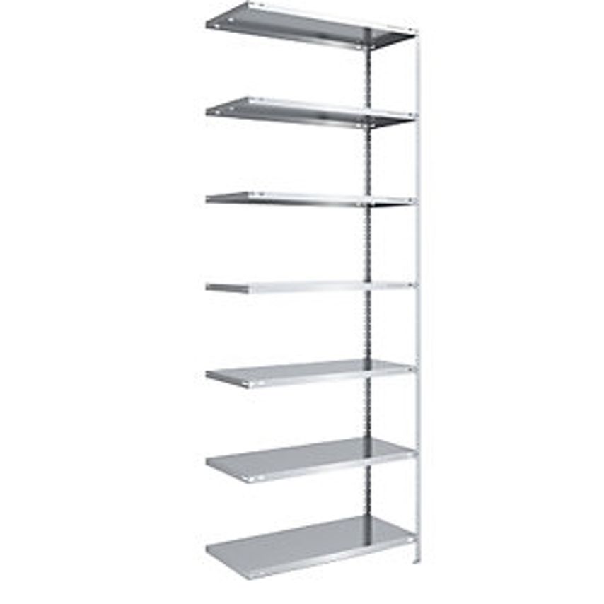 EUROKRAFTpro Bolt-together Storage Shelving - Zinc Plated - Height 3000mm, Width