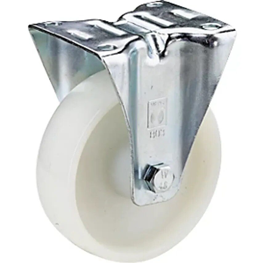 Wickes Nylon Wheel, Sheet Steel Housing, Wheel  X Width 80 X 35mm, Fixed Castor,