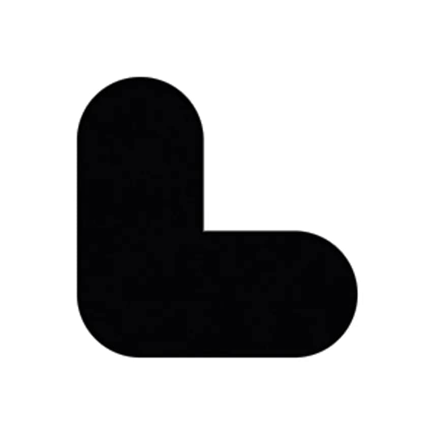 Beaverswood PVC Floor Markings, L Shape, Pack Of 50, Black