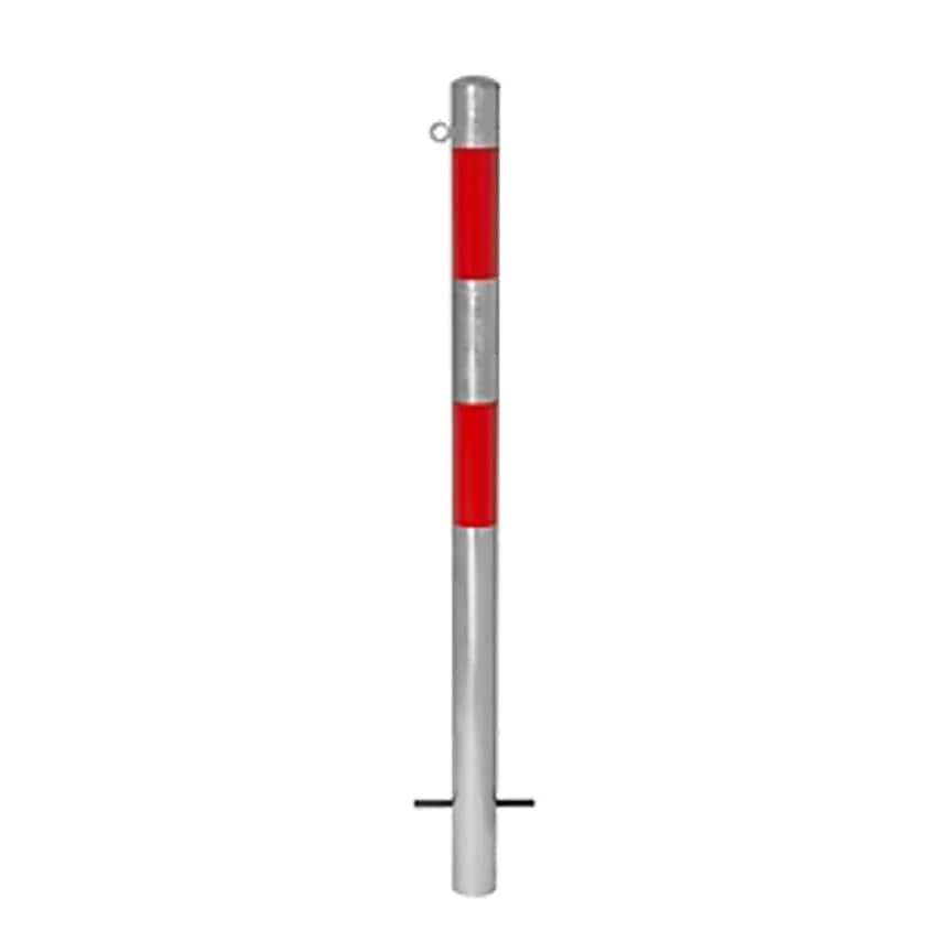 Moravia Barrier Post, For Setting In Concrete, 60mm, Hot Dip Galvanised/Reflecti