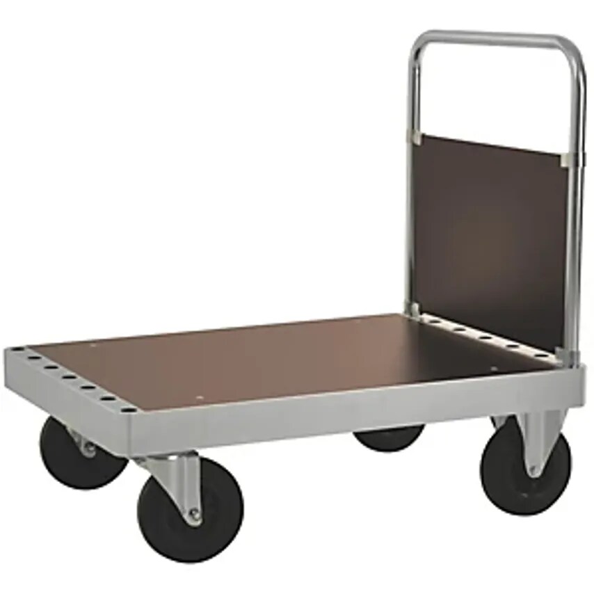 KONGA JUMBO Zinc Plated Platform Truck, With 1 End Panel, Length 1000mm, With St