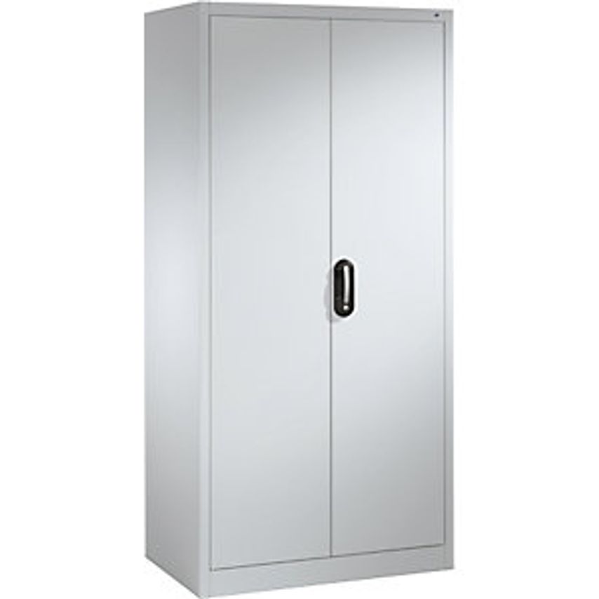 C&P ACURADO Universal Cupboard, WxD 930 X 600mm, White Aluminium/White Aluminium