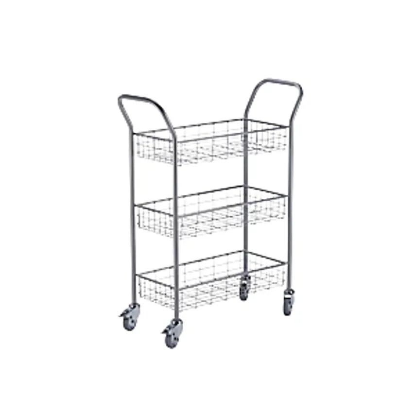 EUROKRAFTpro Office And Mail Distribution Trolley - Max. Load 200 Kg - LxWxH 100