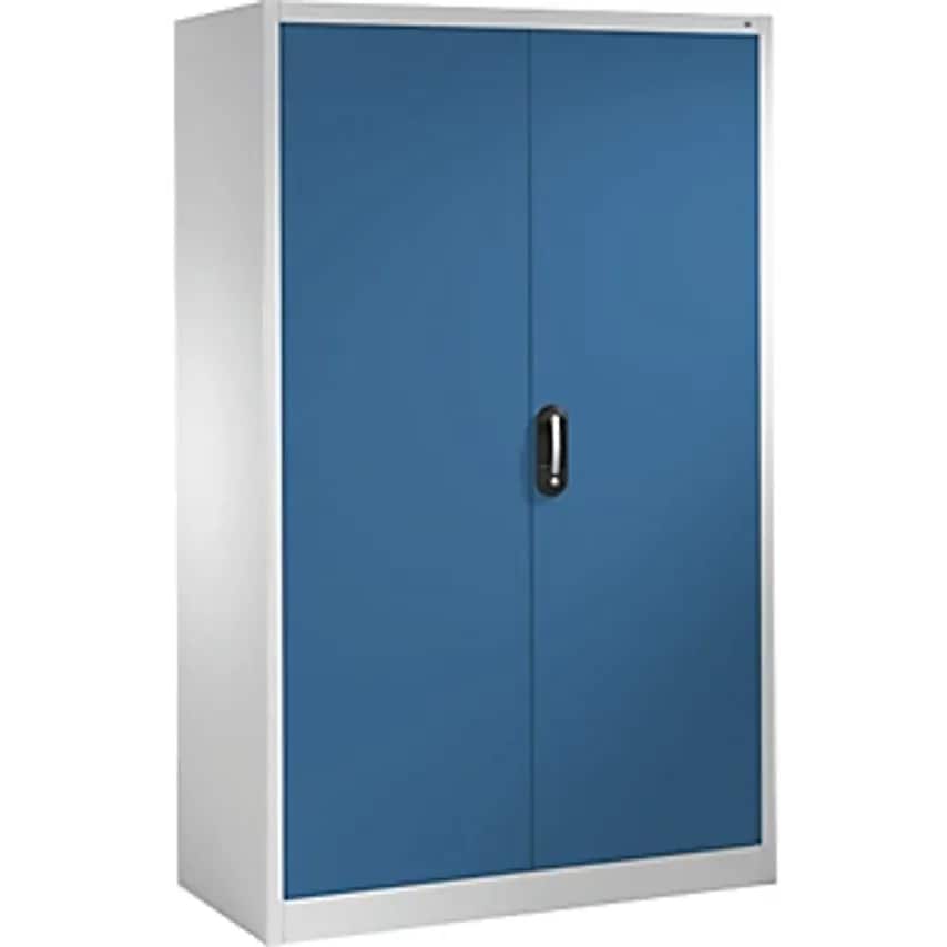 C&P ACURADO Universal Cupboard, WxD 1200 X 600mm, Light Grey/Gentian Blue
