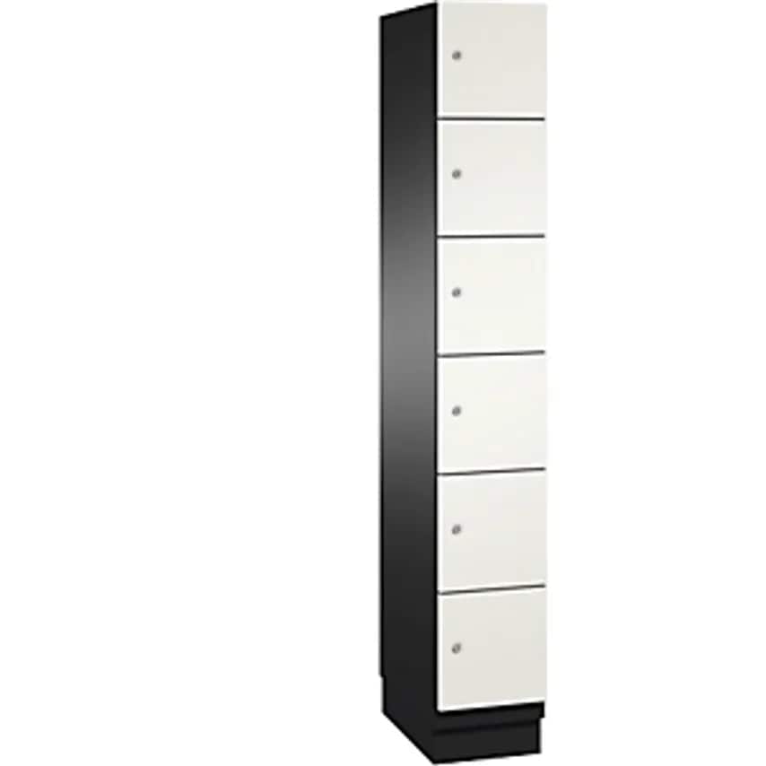 C&P CAMBIO Compartment Locker With Sheet Steel Doors - 6 Compartments - Width 30