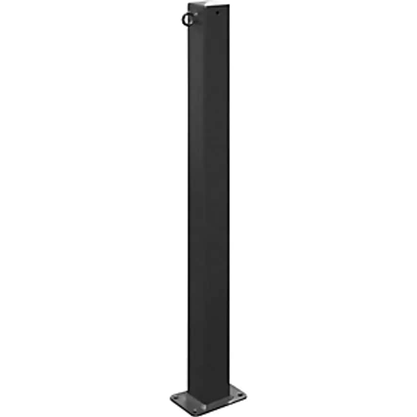SCHAKE Barrier Post, 70 X 70mm, Iron Mica, For Bolting In Place, With 1 Eyelet