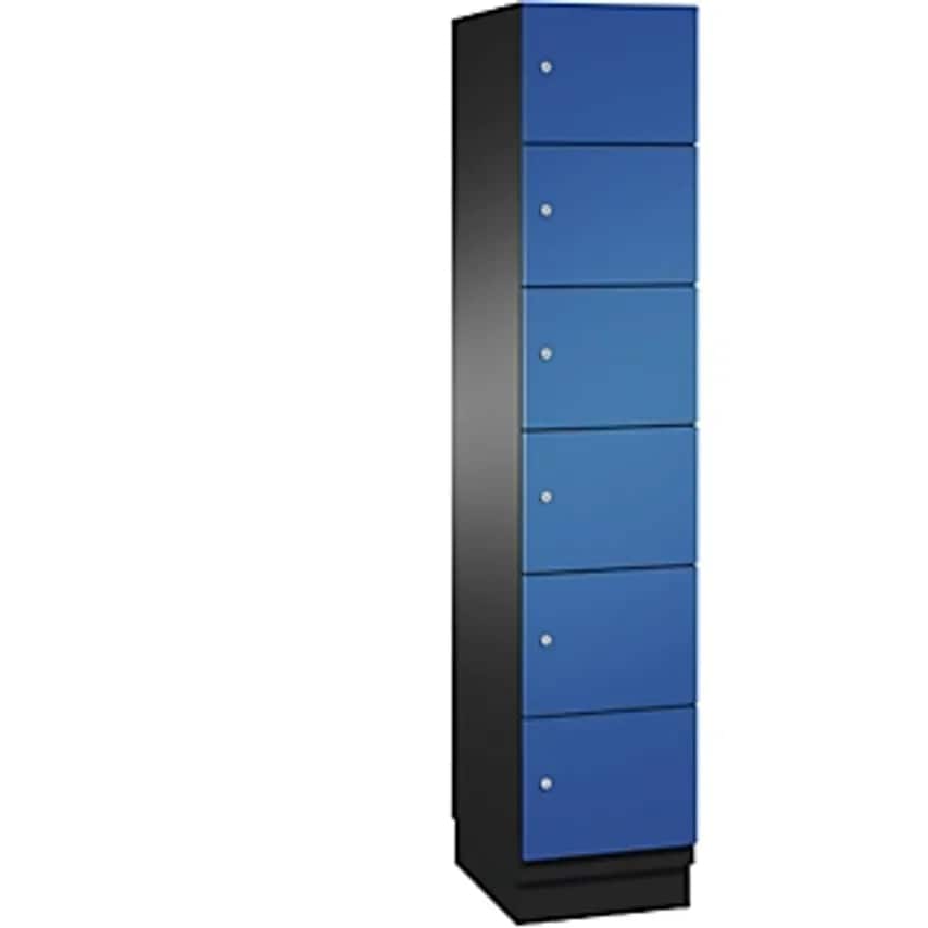 C&P CAMBIO Compartment Locker With Sheet Steel Doors - 6 Compartments - Width 40