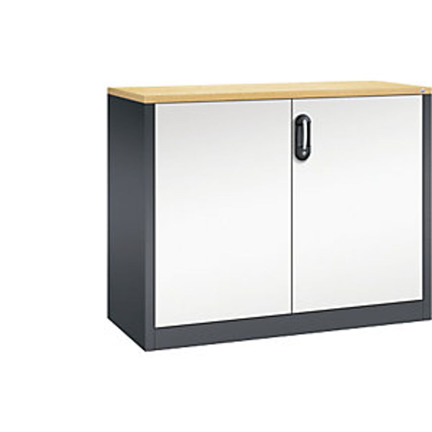 C&P ACURADO Filing Sideboard, 2 File Heights, HxWxD 1000 X 1200 X 500mm, Black G
