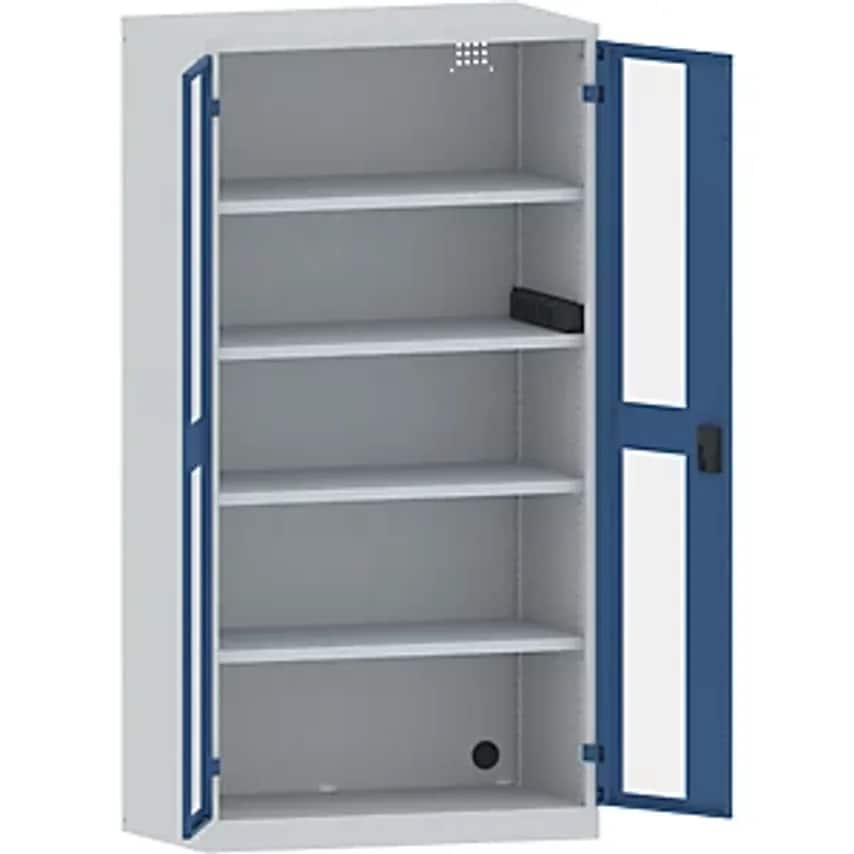 Lista Battery Charging Cabinet, 4 Shelves, Vision Panel Doors, Power Strip At Si