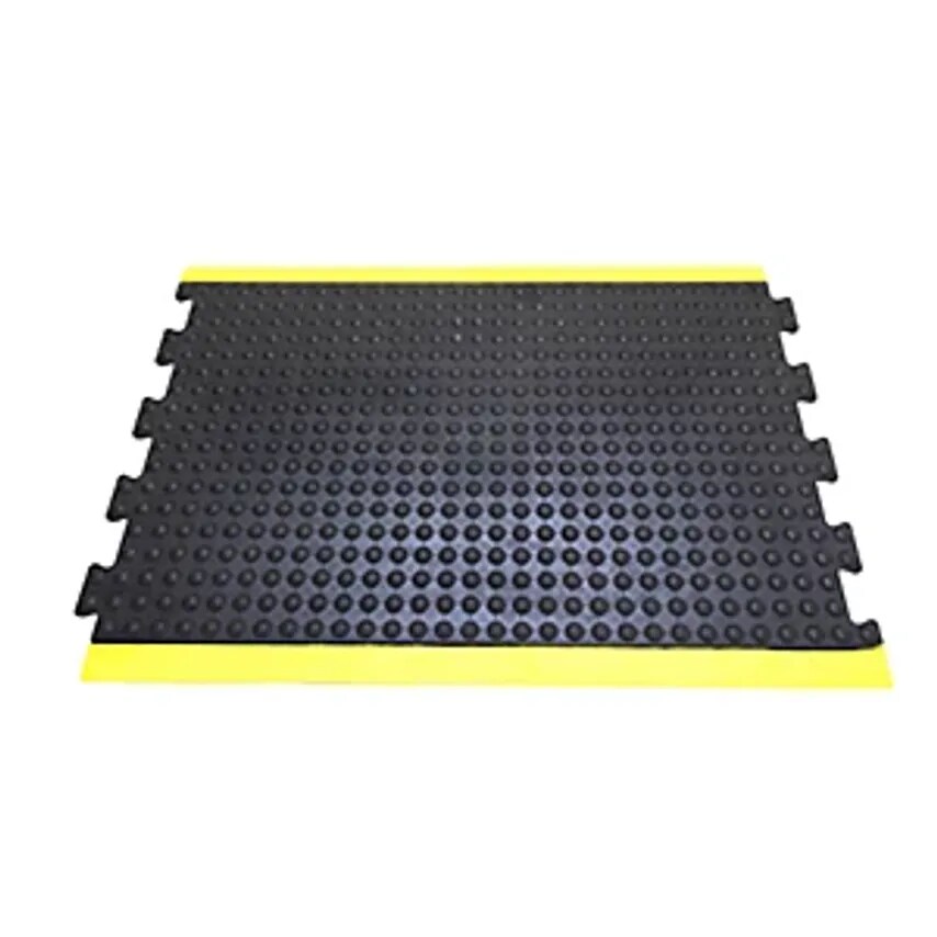 Coba Bubblemat Safety Anti-Fatigue Matting, LxWxH 900 X 600 X 14mm, Yellow-Black