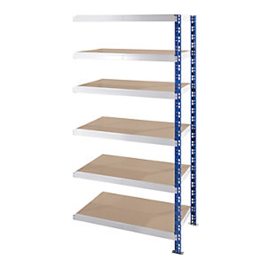 EUROKRAFTpro Universal Boltless Shelving Unit - Robust - Chipboard Shelves, HxWx