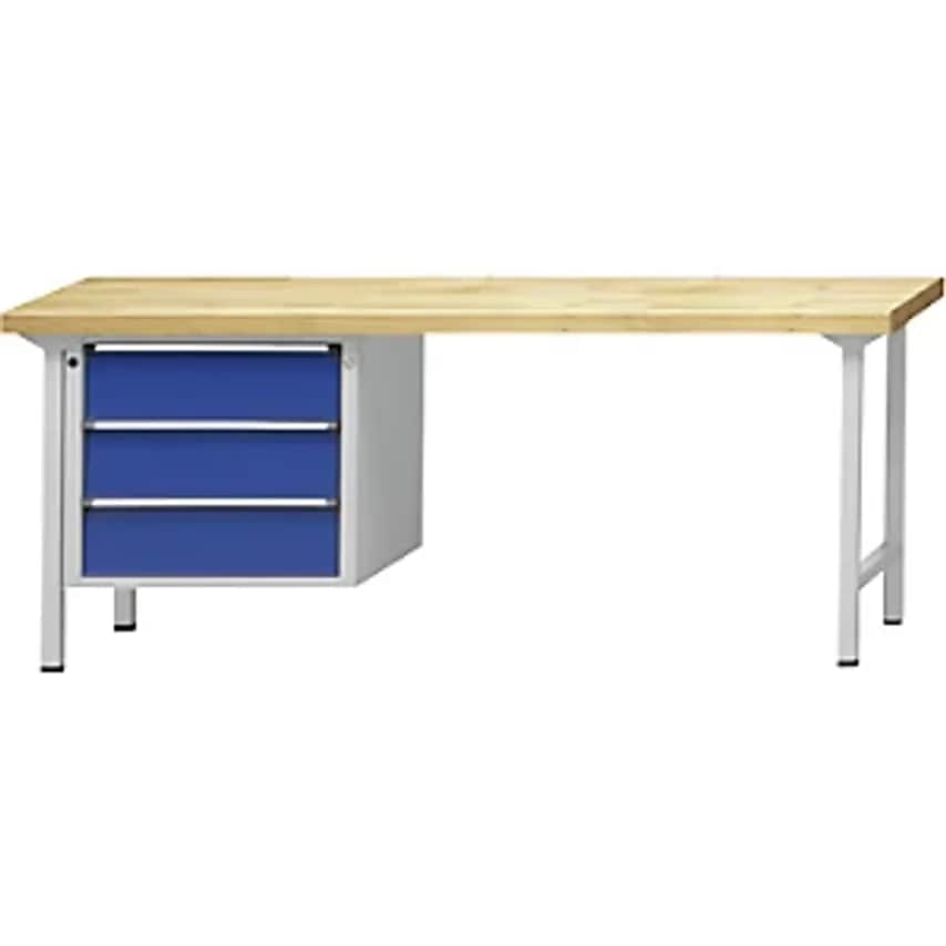 ANTON KESSEL GMBH Workbench, Frame Construction, 3 Drawers, Width 2000mm, Univer