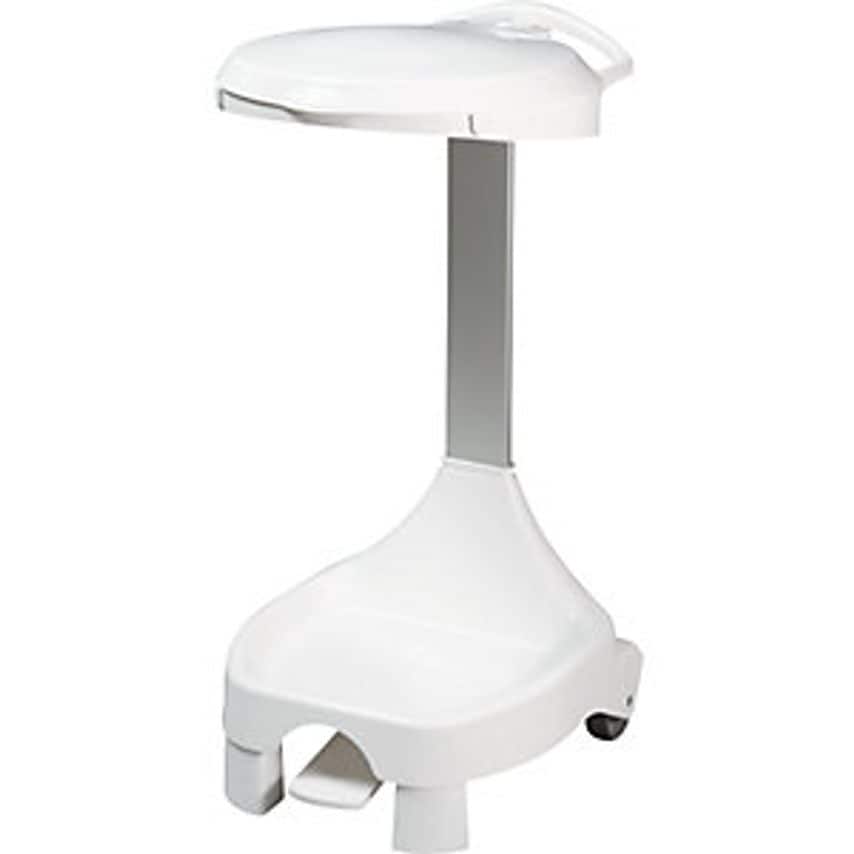 EVO Pedal Operated Waste Sack Stand With Castors, With 2 Fixed Castors, 2 Suppor
