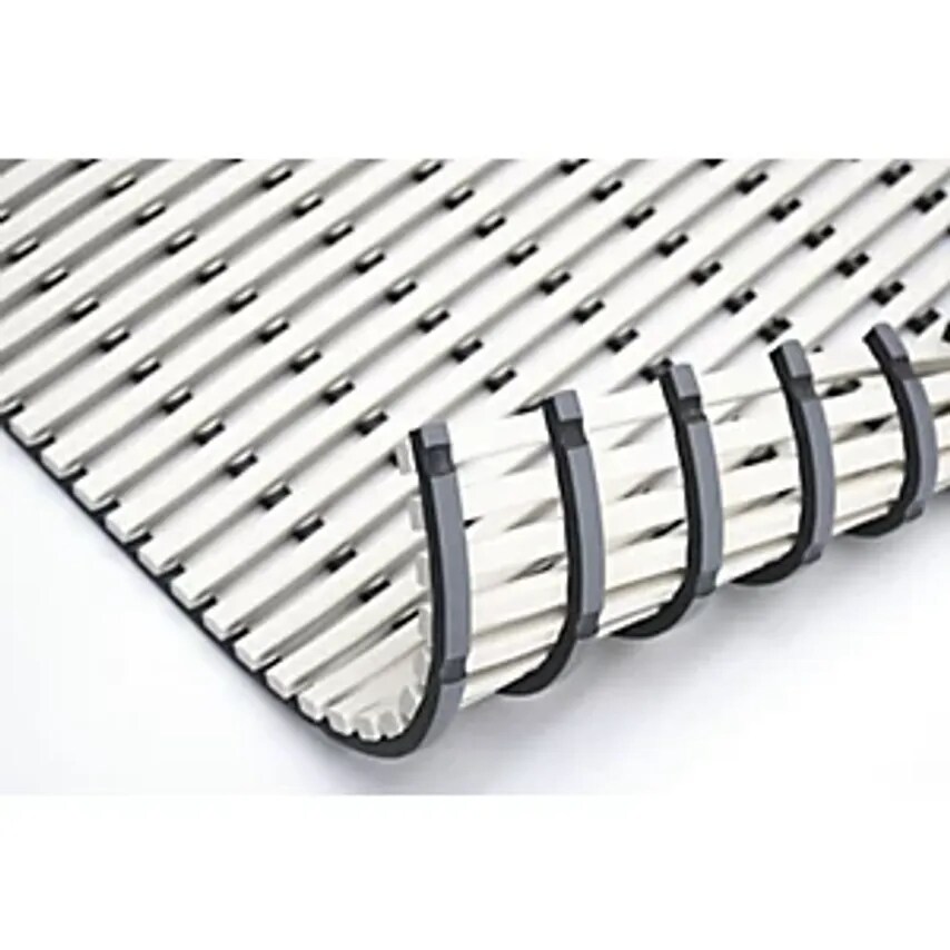 EWALD HILDEBRANDT Wet Room Mat, Anti-Bacterial, Per Metre, White, Width 800mm