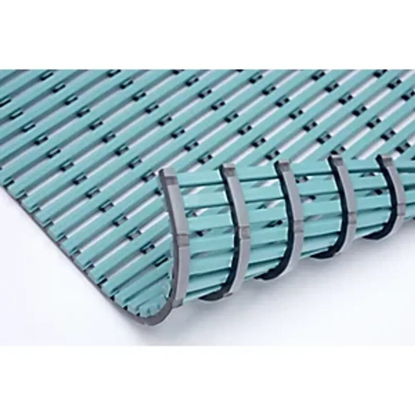 EWALD HILDEBRANDT Wet Room Mat, Anti-Bacterial, Per Metre, Mint, Width 1200mm