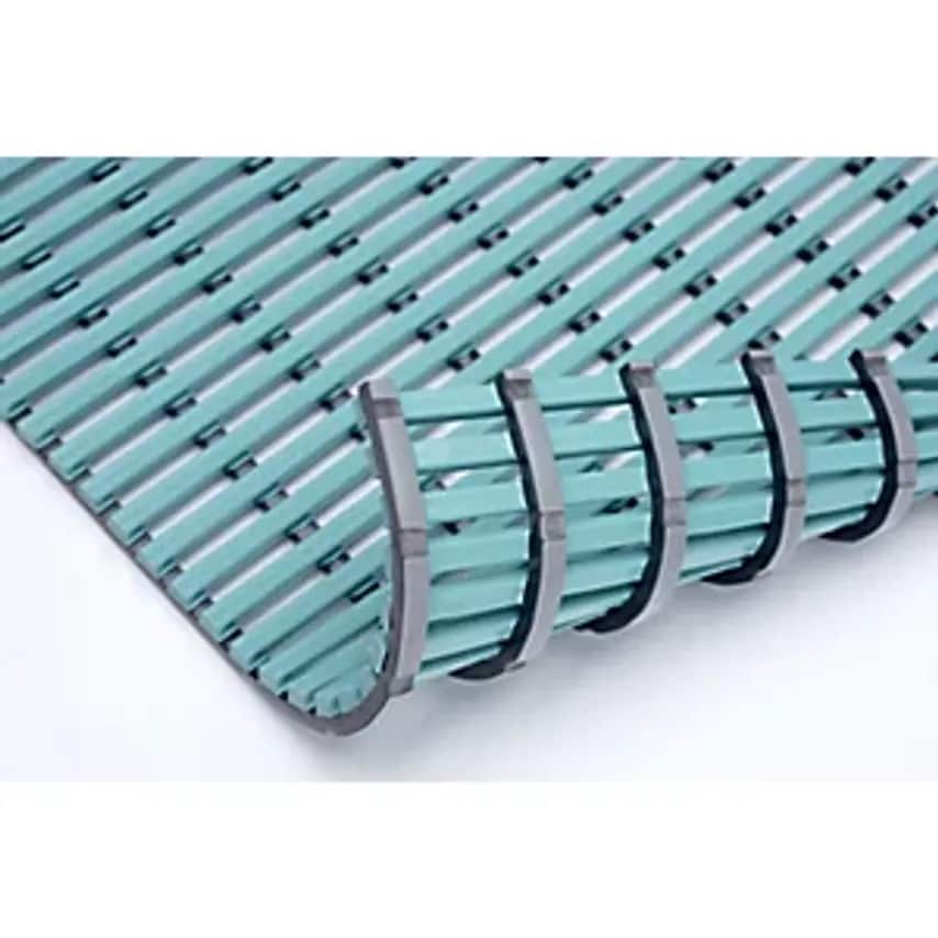 EWALD HILDEBRANDT Wet Room Mat, Anti-Bacterial, Per Metre, Mint, Width 600mm