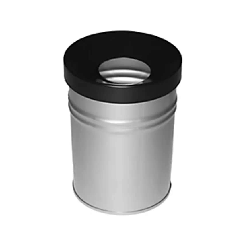 TKG Waste Collector, Self Extinguishing, Capacity 16 L, Hx340 X 245mm, New Silve