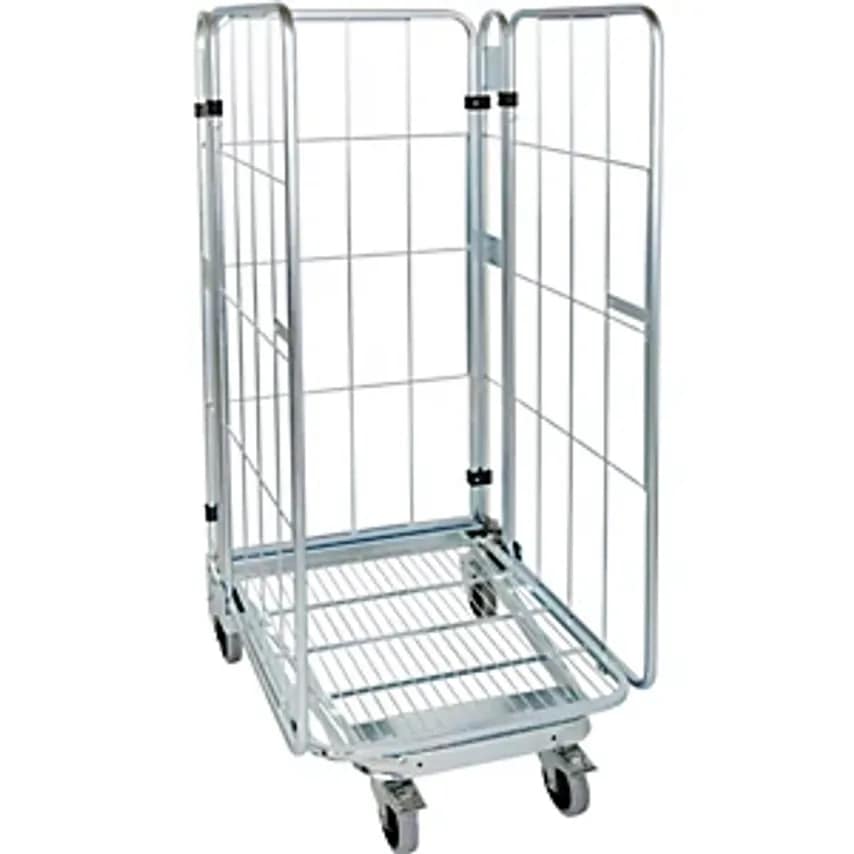ESB Roll Container, Nestable, 3-sided, With Mesh Shelf, HxWxD 1770 X - you get 5