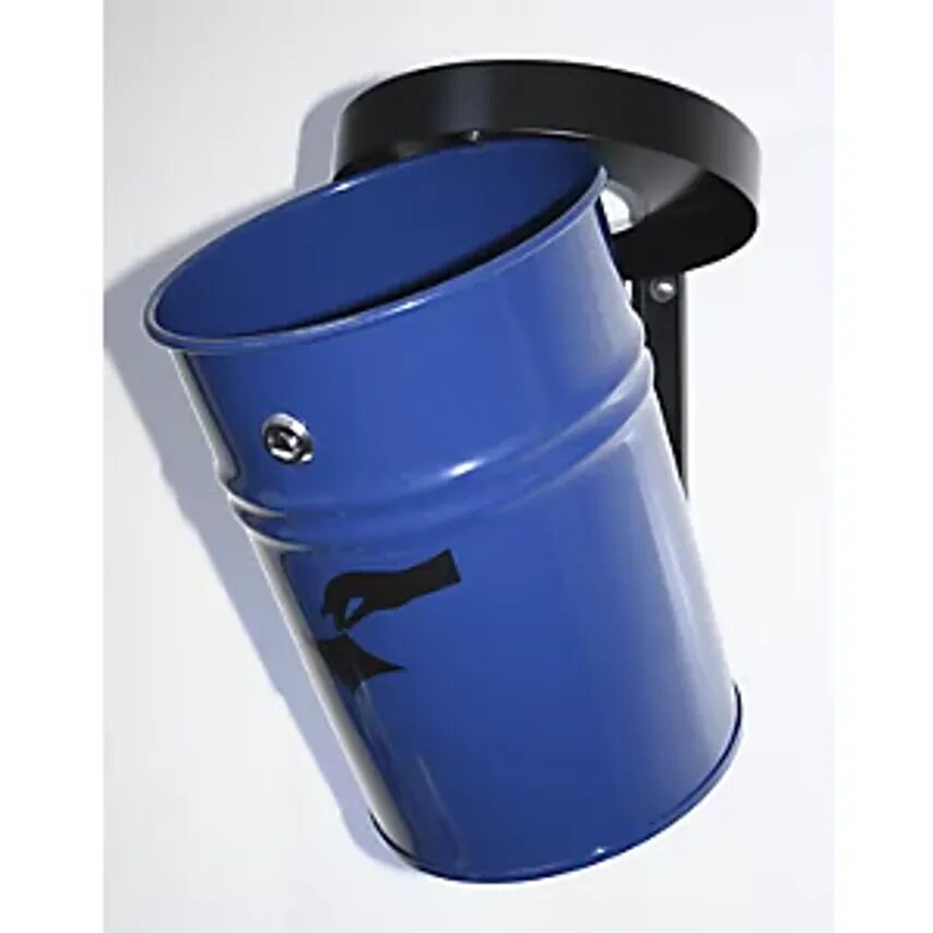 TKG Wall Mounted Waste Collector, Lockable, Capacity 16 L, Hx340 X 245mm, Blue