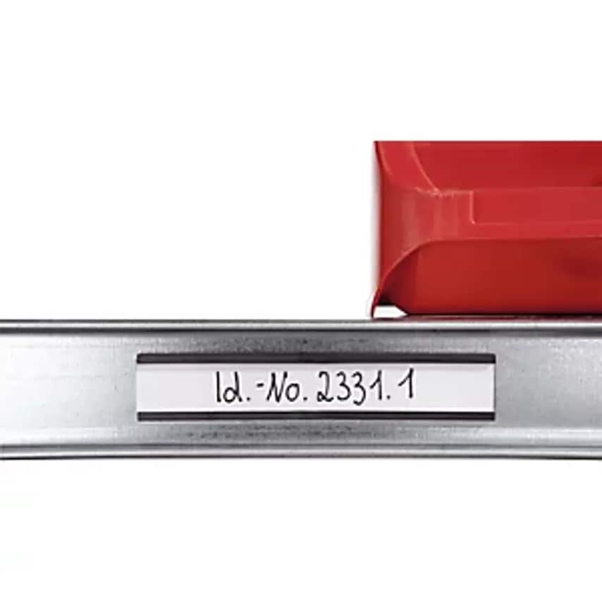 SIMON, EVERS & CO. GMBH Label Holder, Magnetic, Pack Of 100, Width 80mm, Height