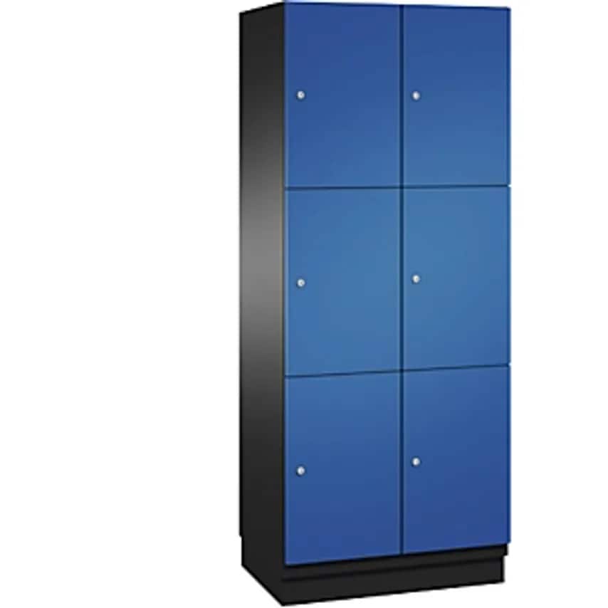 C&P CAMBIO Compartment Locker With Sheet Steel Doors - 6 Compartments - Width 80