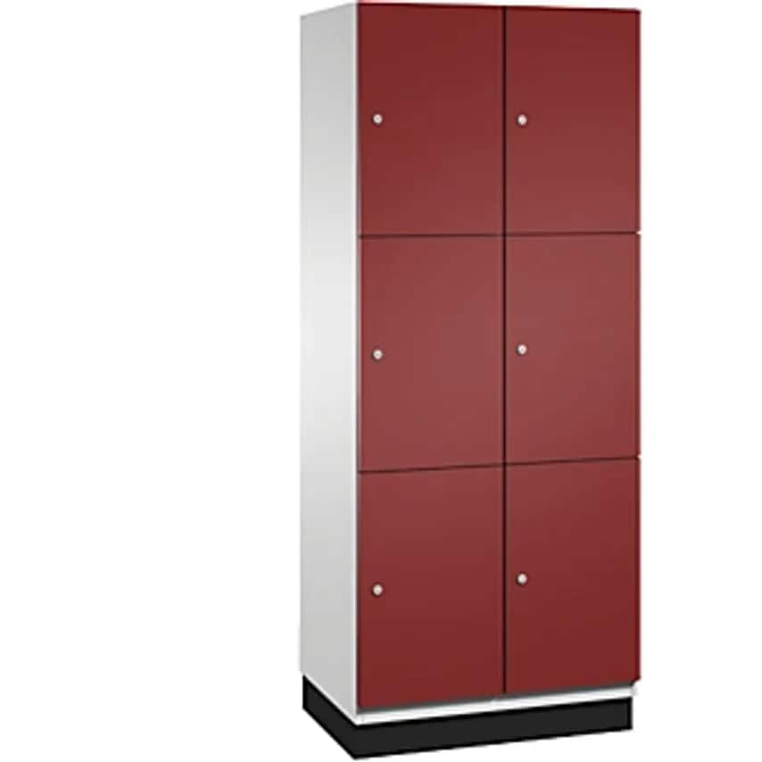 C&P CAMBIO Compartment Locker With Sheet Steel Doors - 6 Compartments - Width 80