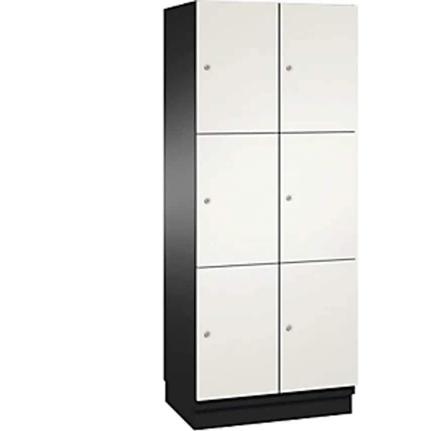 C&P CAMBIO Compartment Locker With Sheet Steel Doors - 6 Compartments - Width 80