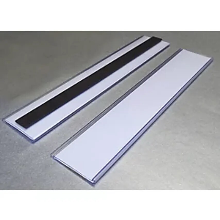 SIMON, EVERS & CO. GMBH Ticket Holders, Magnetic, Pack Of 50, HxW 38 X 200mm