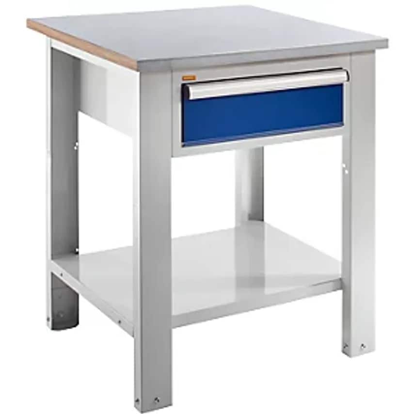 EUROKRAFTpro Workbench, Modular System, Panel Width 700mm, 1 Drawer, Sheet Steel
