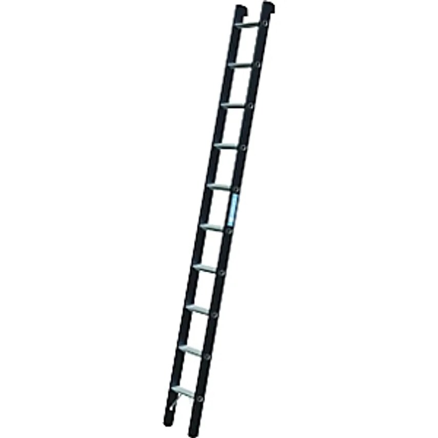 Zarges Heavy Duty Lean To Ladder, 60mm Aluminium Rungs, 10 Rungs