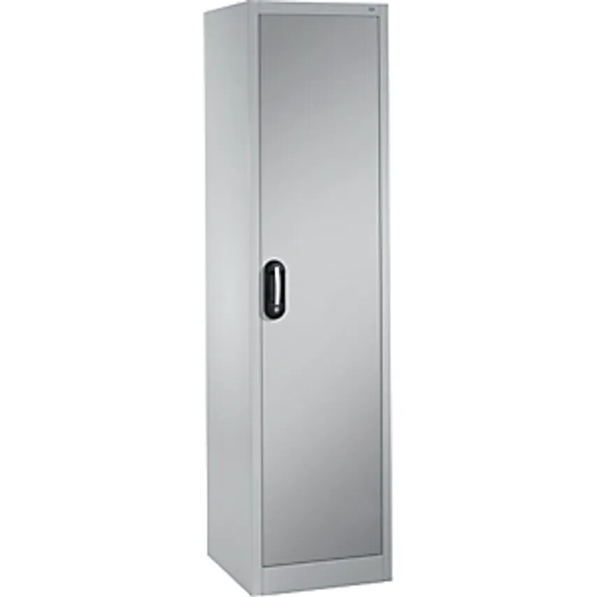 C&P ACURADO Universal Cupboard, WxD 500 X 500mm, Light Grey/White Aluminium