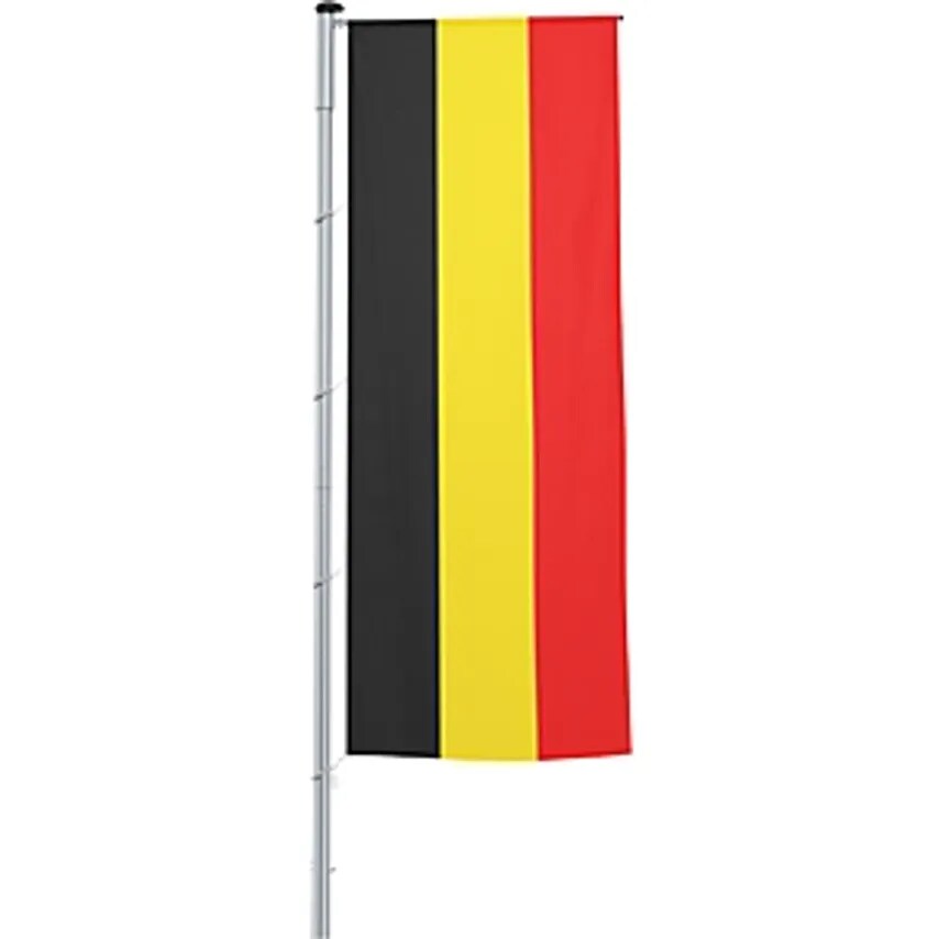 CRONENBERG Vertical Flag With Outrigger/National Flag, Format 1.2 X 3 M, Belgium