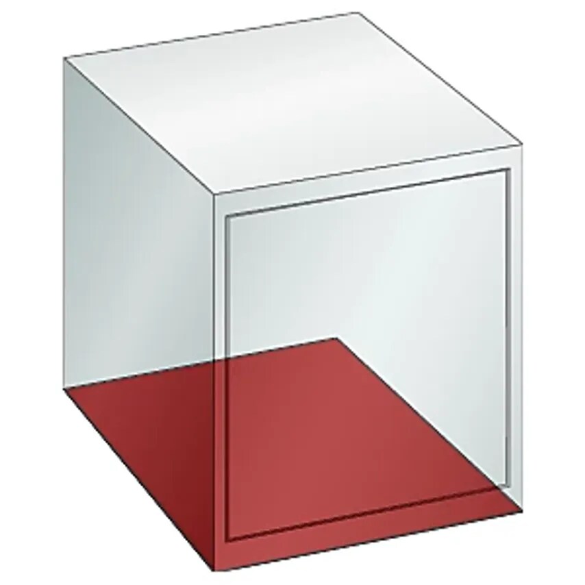 Lista Empty Drawer Cupboard Housing, External WxD 717 X 725mm, Height 850mm, Lig