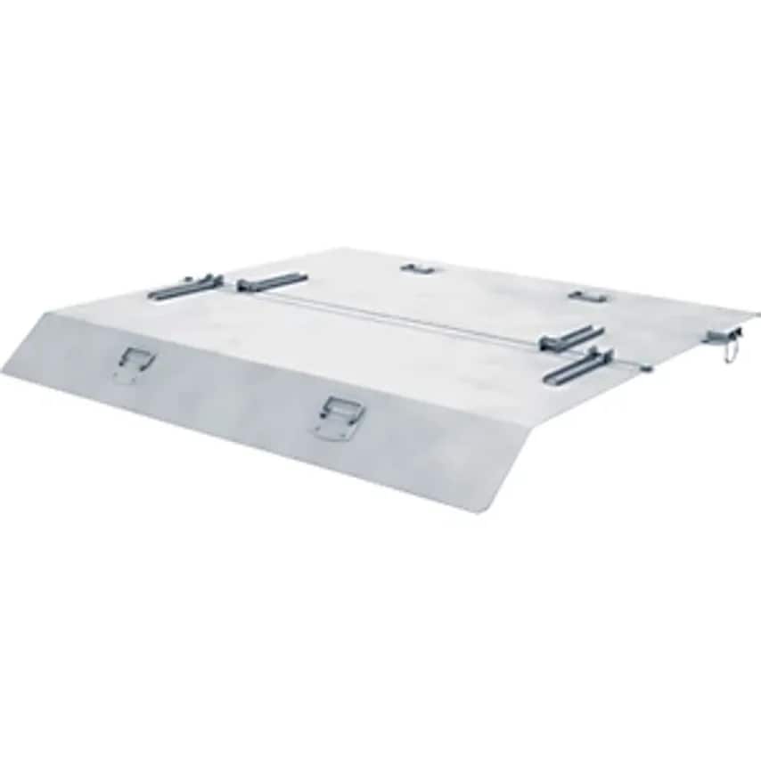 EUROKRAFTpro Lid For Extremely Low Tilting Skips, For Skip Capacity 0.46 M, Open