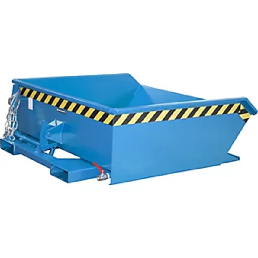 EUROKRAFTpro Mini Tilting Skip For Metal Swarf, Low Overall Height, Capacity 0.4