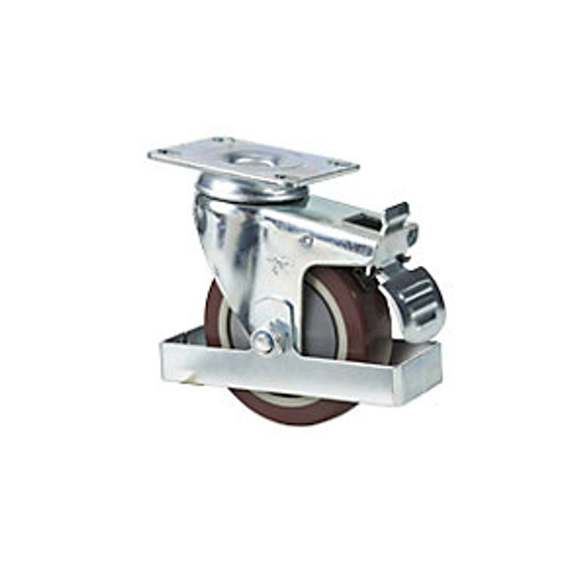 Swivel Castors with Wheel Stop for Telescopic Lift Tables
